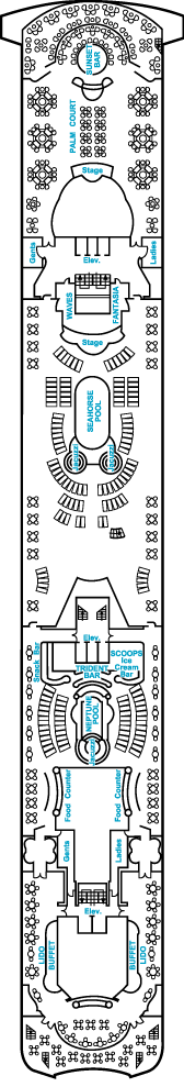 Best Cruises Crystal Serenity Deck Plans: Deck 12, Lido Deck