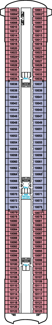 Best Cruises Crystal Serenity Deck Plans: Deck 10, Penthouse Deck